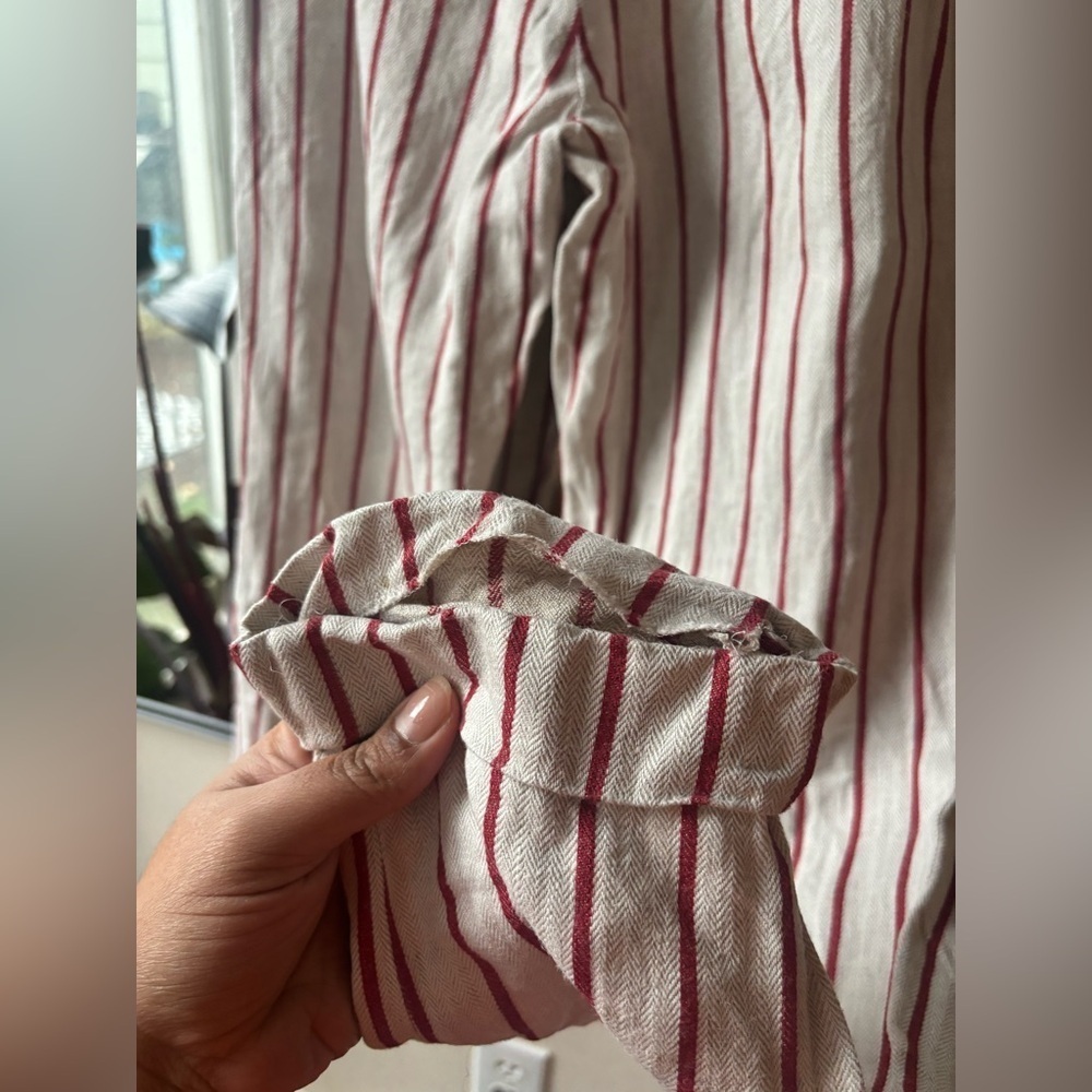 ETRO | linen striped pants | size 42 - Picture 6 of 6